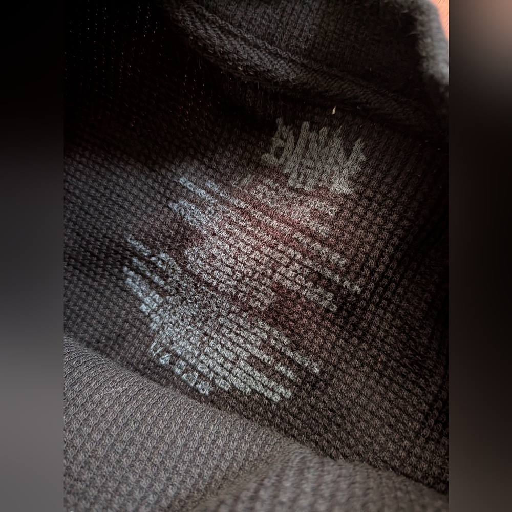 Zumiez Black Long Sleeve Thermal with Light Blue Floral Graphics - Picture 7 of 7